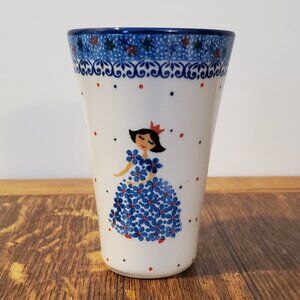 Polish Pottery Tumbler "Princess Dreams" pattern by Ceramika Artystyczna